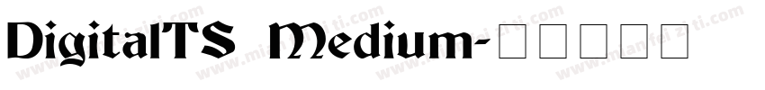 DigitalTS Medium字体转换